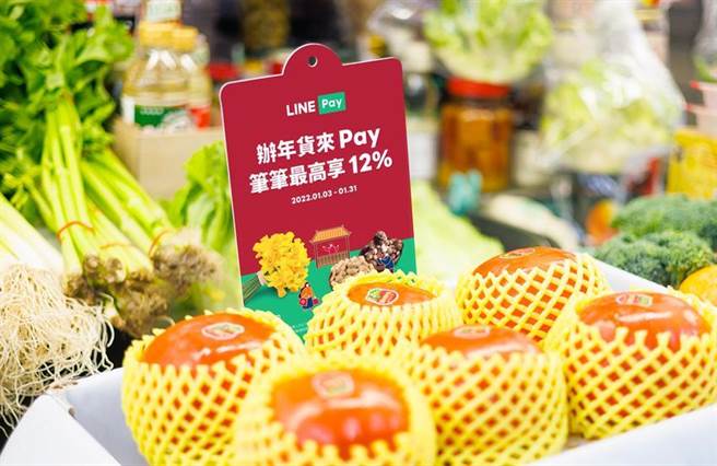 （LINE Pay新春優惠送不停，指定市場年貨採買筆筆享12％回饋。圖／LINE Pay提供）