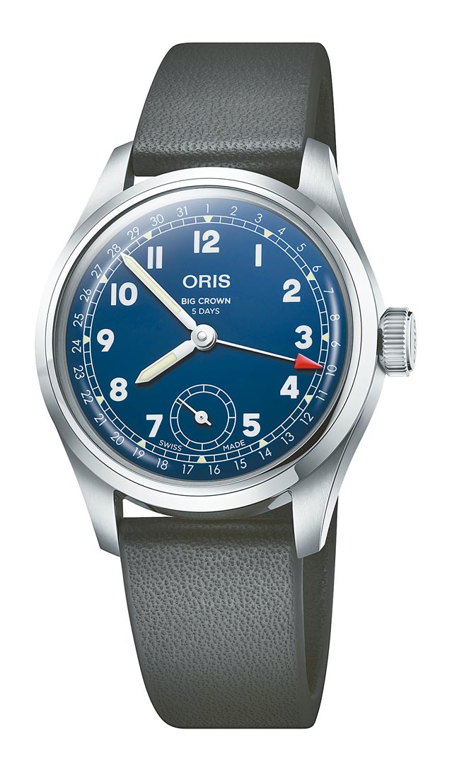 ORIS Big Crown指针式日历腕表，搭载自制403机芯，9万8000元。（ORIS提供）