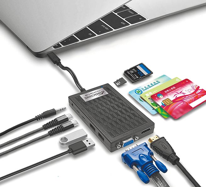 PChome 24h购物的Amachine TYPE C 3.1极速PD 11合1 HUB，原价2990元，1月7日前特价999元。（PChome 24h购物提供）