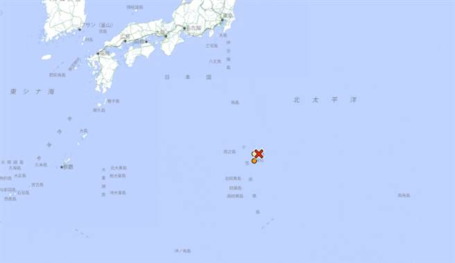 日本小笠原群岛规模6.3地震 最大震度5强。(图/翻摄日本气象厅)