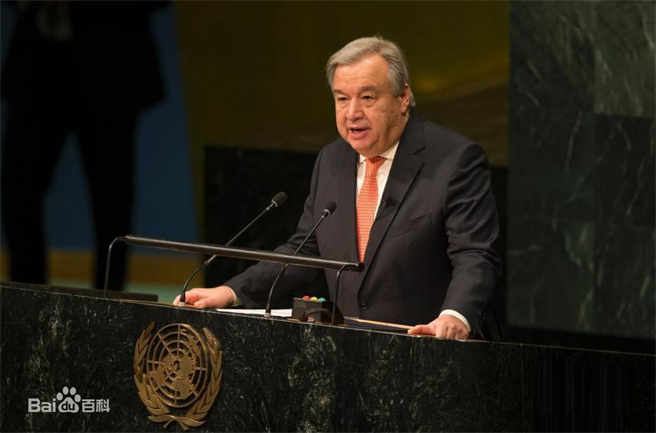 聯合國祕書長古特雷斯。（百度百科）