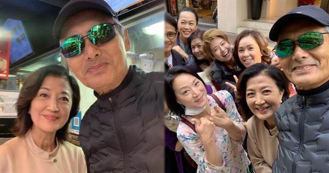 马海伦和剧组伙伴巧遇周润发，还被对方请吃早餐。（图／IG@马海伦）