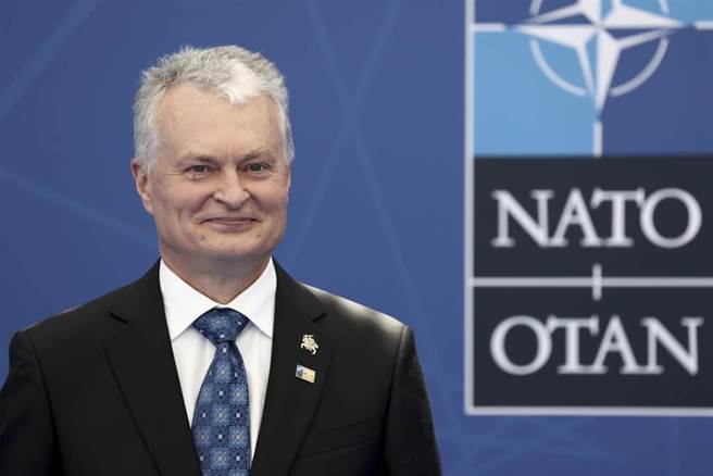 立陶宛总统瑙塞达（Gitanas Nausėda）今天对当地媒体表示，让台湾成立代表处不是问题，但是以台湾为名则是个错误，在这件事情上他并没有获得充分协调。（图／美联社）