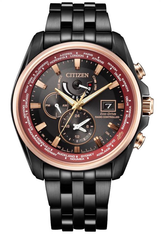 CITIZEN为庆祝登台25周年推出限定款AT9124-88E腕表，限量700只，2万9800元。（CITIZEN提供）