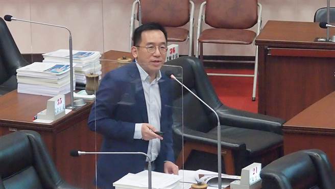 民进党高雄市议员陈致中。（曹明正摄）