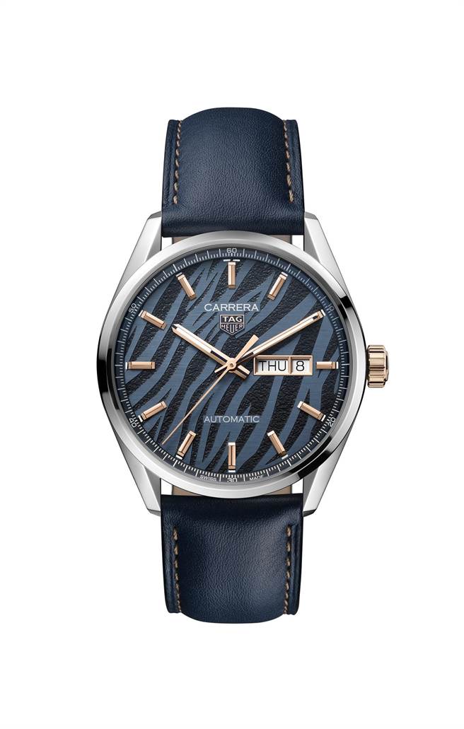 泰格豪雅（TAG Heuer）迎接虎年，在农历春节前夕推出Carrera虎年限量表，祥虎自信、勇猛、勇于冒险的精神，与Carrera系列起源自赛车运动的DNA相互吻合。（TAG Heuer提供）