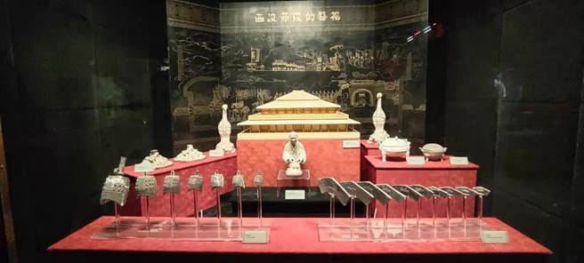 西漢帝陵祭祀模擬。（圖/方偉光提供）