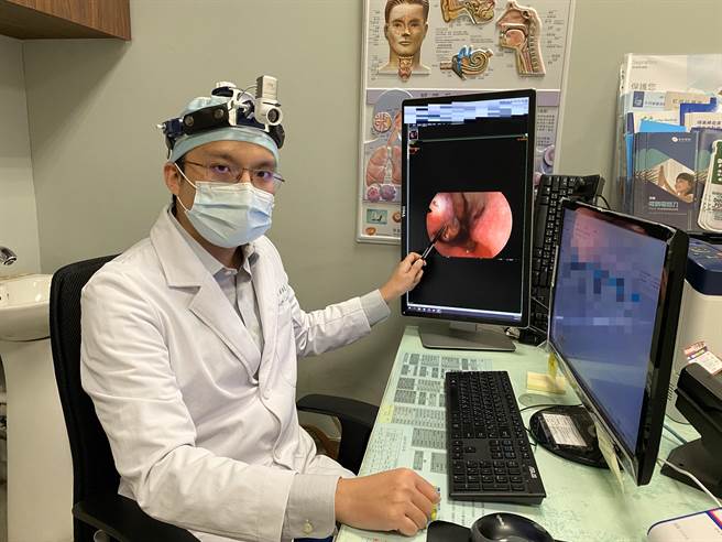 長安醫院耳鼻喉科醫師林恆甫提醒，肥厚性鼻炎若置之不理，導至增生越來越大，鼻塞會更嚴重、呼吸不順，甚至會影響睡眠品質、注意力無法集中。（馮惠宜攝）