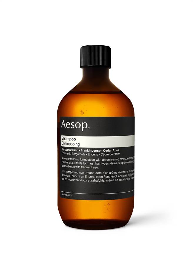 Aesop洗髮露500ml旋盖瓶，1400元。（Aesop提供）