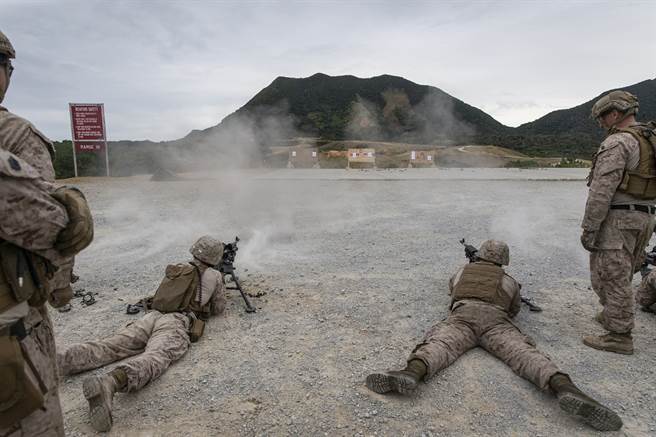 圖為於沖繩進行演訓的美陸戰隊。（示意圖／DVIDS）