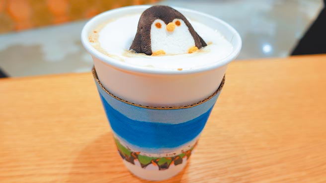企鵝棉花糖拿鐵造型萌翻。（Xpark提供）