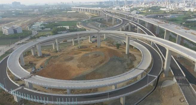 潭子交流道(4環道、2匝道)。（高速公路局提供／王文吉台中傳真）