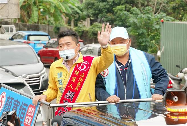 中二選區立委補選國民黨候選人顏寬恒。（黃國峰攝）