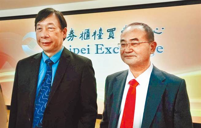 国鼎生技5日公布Antroquinonol二期临床期中试验解盲数据，图为国鼎生技董事长刘胜勇(右)及国鼎生技总经理苏经天(左)。(图/顏谦隆)