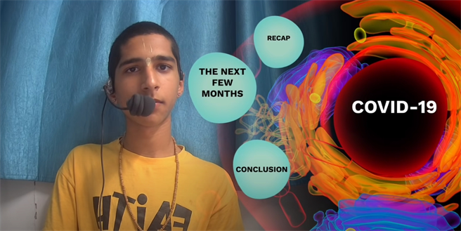 印度神童最新预言，台湾等4国全中，疫情高峰结束时间点曝光。(图截自Conscience/Youtube）