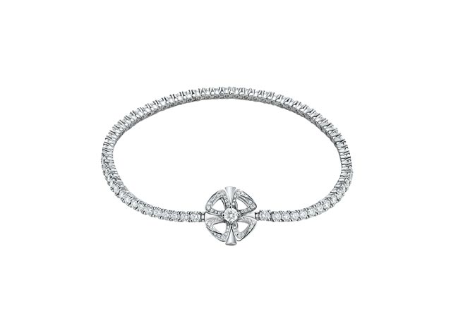 宝格丽Fiorever系列钻石手炼，80万6000元。（宝格丽提供）