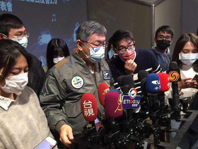 台北市长柯文哲。（张立勋摄）