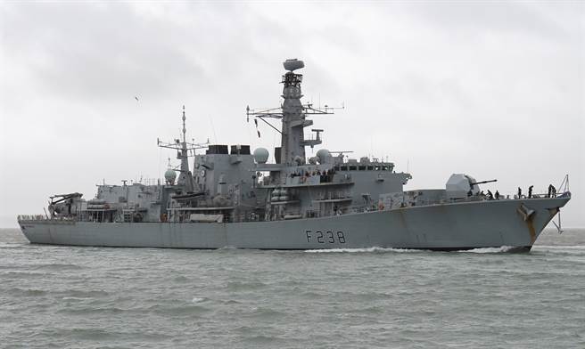 英國皇家海軍「諾森伯蘭」號巡防艦（HMS Northumberland）的資料照。（達志影像/Shutterstock）