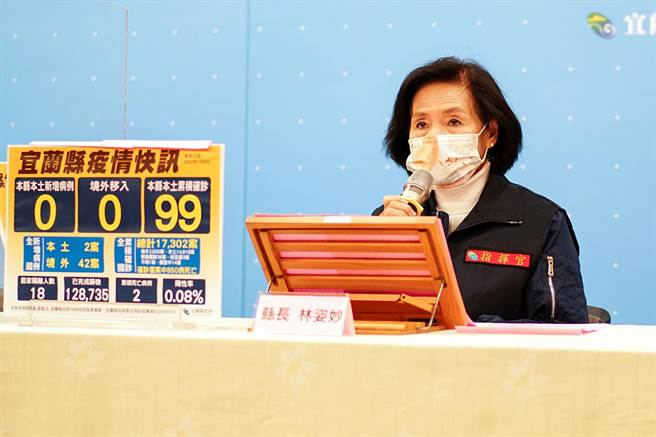 宜蘭縣長林姿妙今天說明案17415在宜蘭縣的足跡。（資料照/李忠一攝）