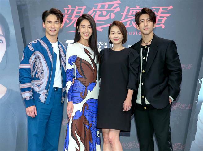 温昇豪（左起）、隋棠、六月、修杰楷。（粘耿豪攝）