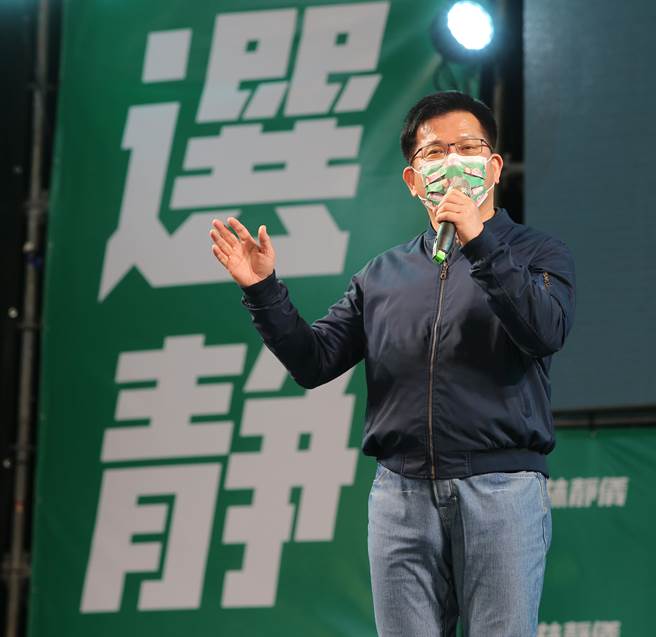 林静仪竞选总部主委林佳龙呼吁选民要把握最后几个十小时，用力催票固票。(黄国峰摄)