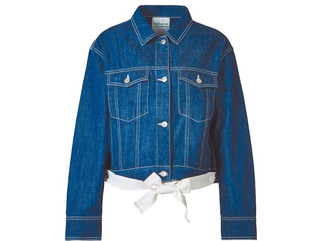 Hogan 3R牛仔绑带女士外套2万3000元。（Hogan提供）