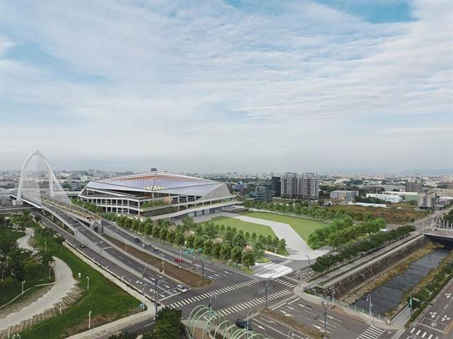 水湳转运中心模拟图。图／台中市交通局提供