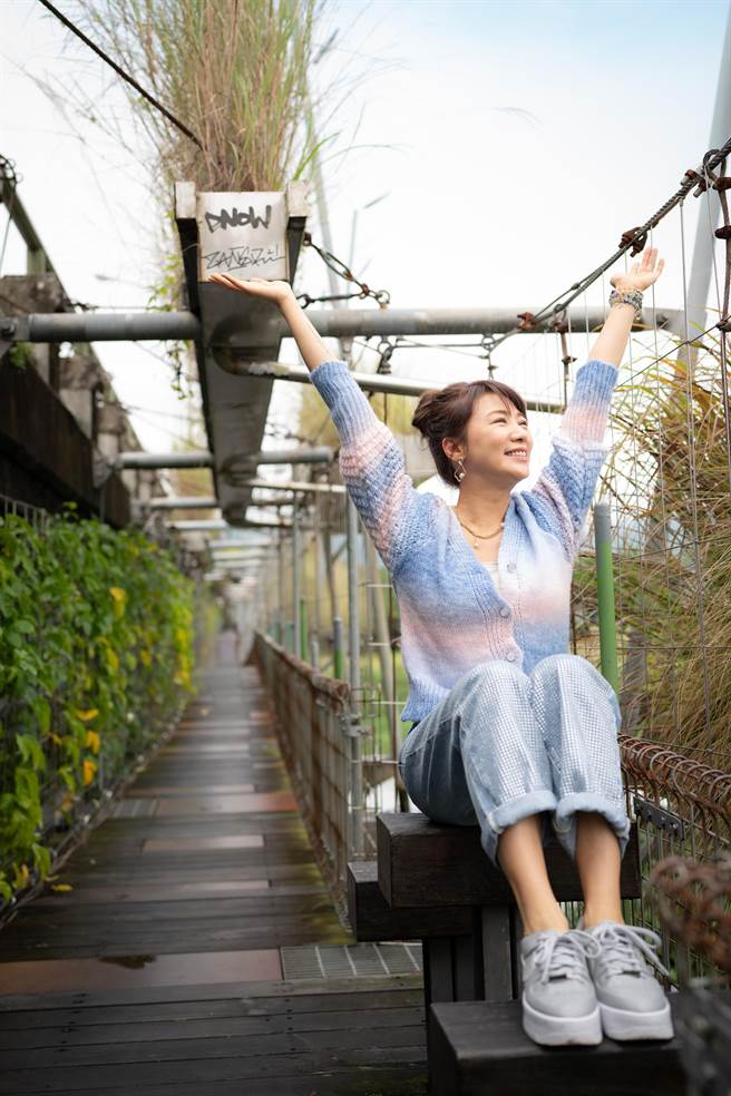 連靜雯走訪宜蘭的慶和橋津梅棧道。（楠軒工作室題供）