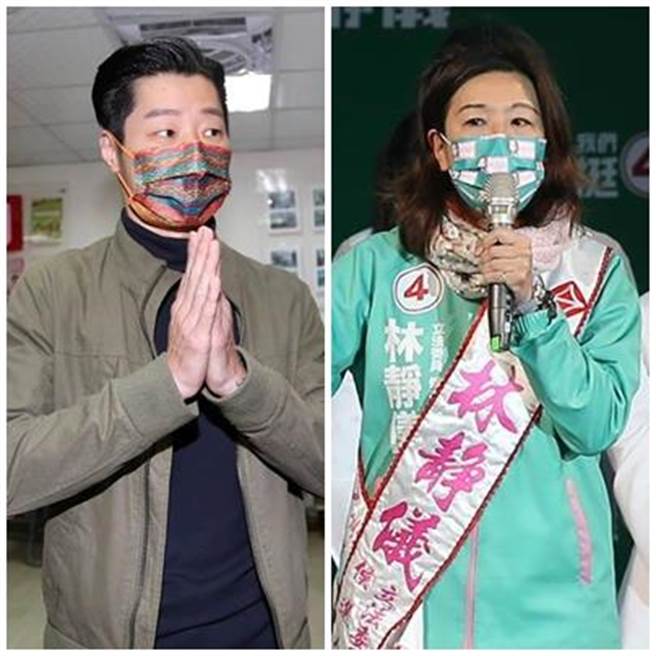 民進黨「雙林雙贏」。左為林昶佐，右為林靜儀。（資料照片合成）