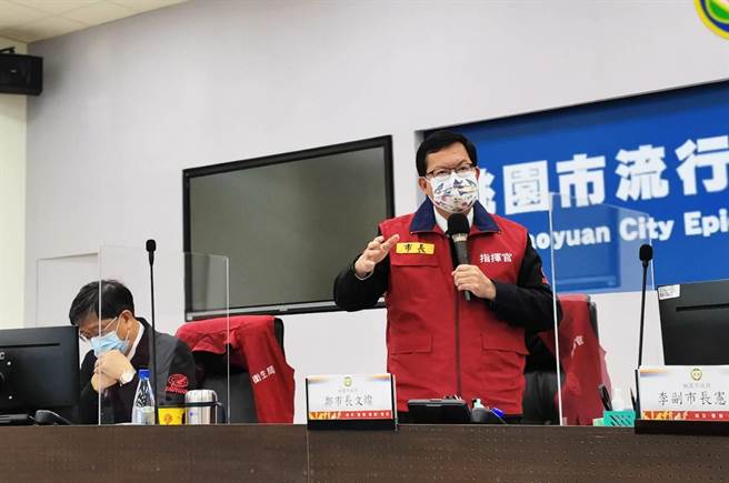 桃園市長鄭文燦10日直言，只要機場多一個確診就等於桃園多一個染疫個案，對桃園是很大挑戰。(蔡依珍攝)