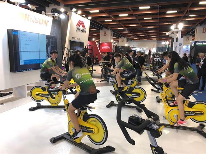 （乔山旗下Matrix品牌健身车。图／刘朱松）