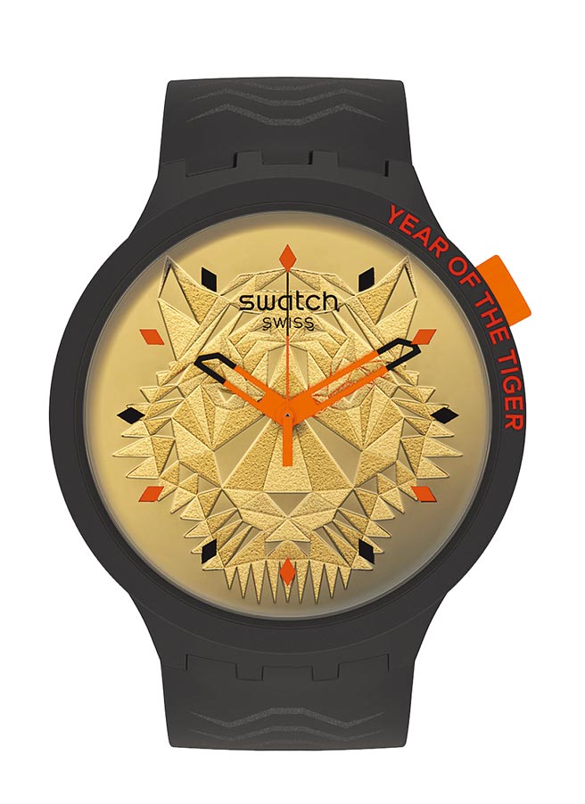 SWATCH的「虎虎生风」虎年生肖表，5050元。（SWATCH提供）