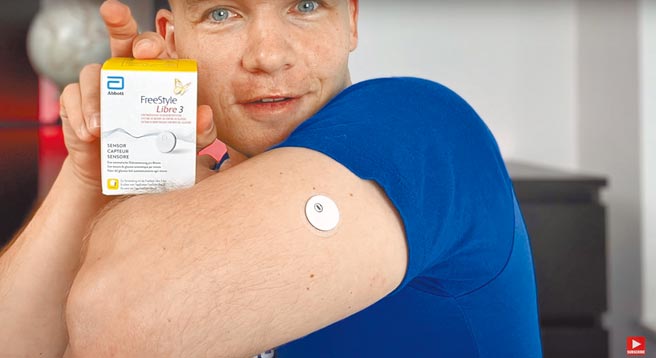 监测血糖FreeStyle Libre 3 system - Abbott（摘自Type One Talks YouTube频道）