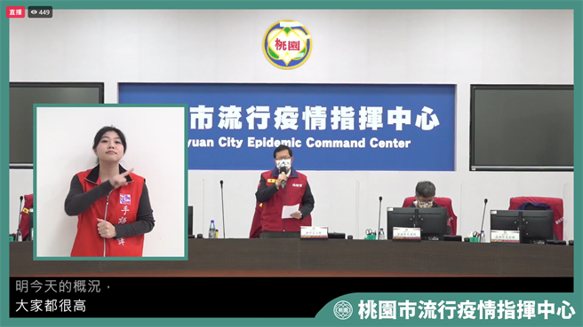 桃园市长郑文灿11日防疫会议中指出，机场全面筛检揪出3确诊、社区扩大採检揪出7染疫，因此扩大採检是必要的。(蔡依珍摄)