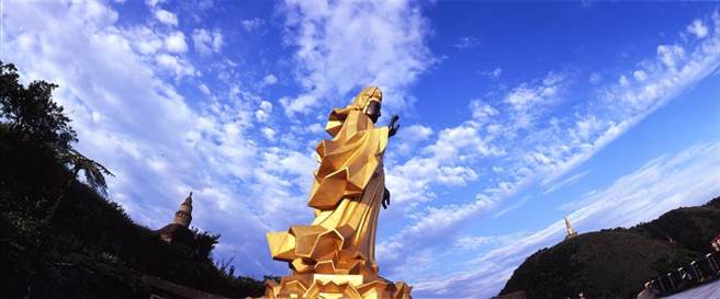 黑面「多罗观音」被誉为全球着名24尊观音像之一。（灵鹫山佛教教团提供）