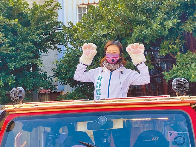 中市立委第二選區補選由民進黨林靜儀勝出，她分析勝選原因表示，選民期待改變，民進黨與基進黨團結。（陳淑芬攝）