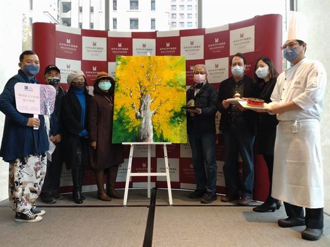 （台中日月千禧酒店「大千欣禧」迎春画展，即日起登场。图／曾丽芳）