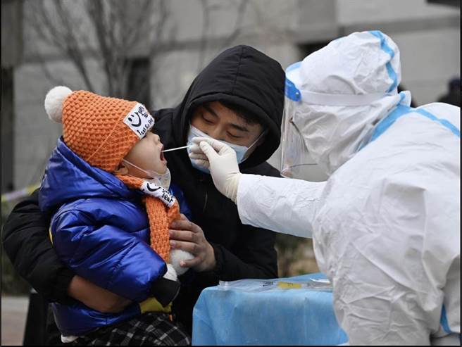 大陆天津市新冠疫情蔓延。取自新华社