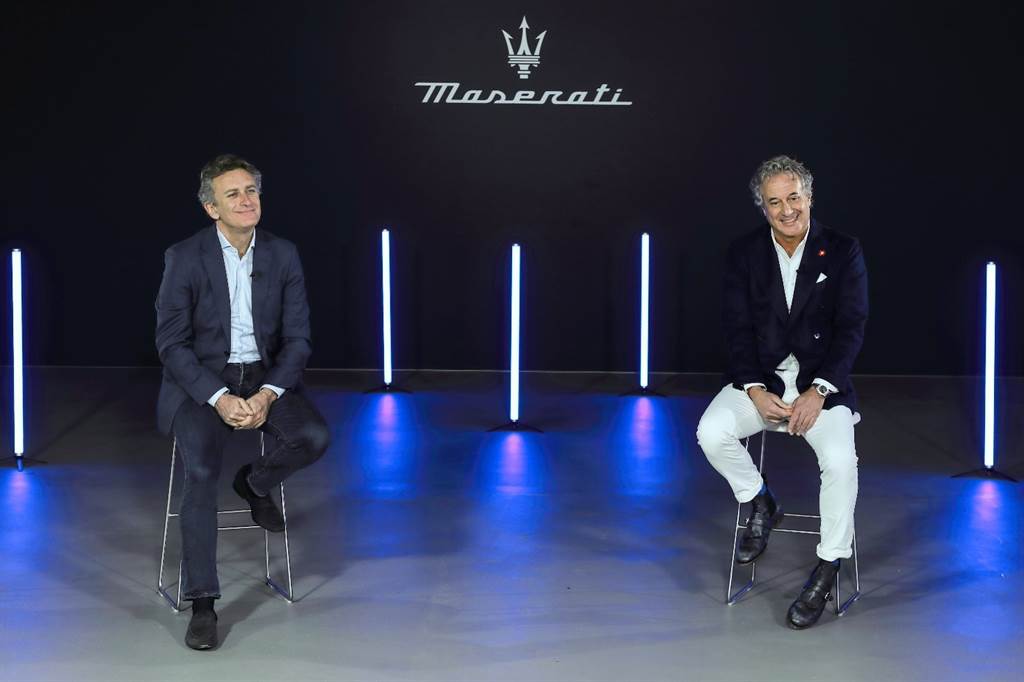 Maserati CEO, Davide Grasso（右）表示，在品牌歷史中，Maserati早已展現其在賽事中的領先地位。如今，我們已經做好了充分的準備，讓榮耀回歸。（圖／Maserati）