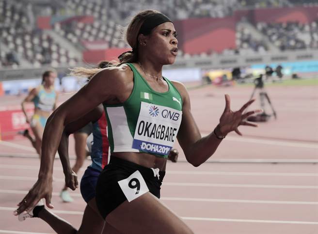 奈及利亚籍短跑女将奥哈巴雷（Blessing Okagbare），据信是曾使用拉里提供禁药的运动员之一。(图／美联社)