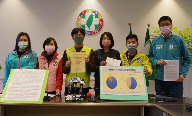 民进党台中市议会党团痛批，台中市府连开两场记者会补充说明，有如「火车过去了才吹哨子」，完全是「毫无意义」、「多此一举」。（民进党提供／卢金足台中传真）