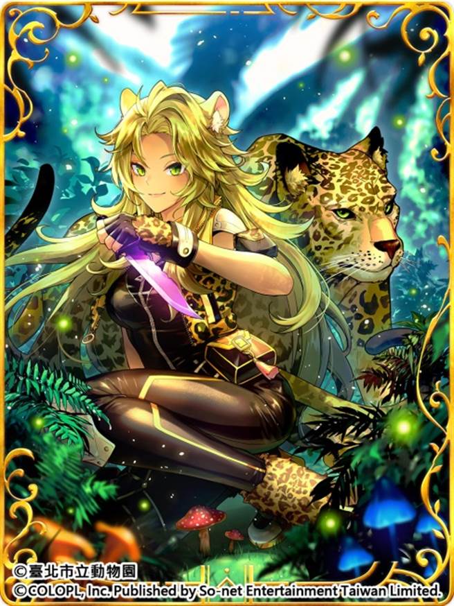 在林中伺机而动 花豹