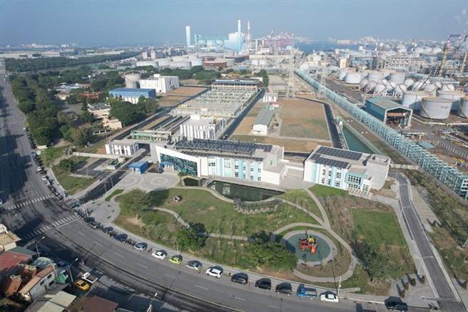 （高雄水资中心全区鸟瞰图。图/中鼎集团提供）
