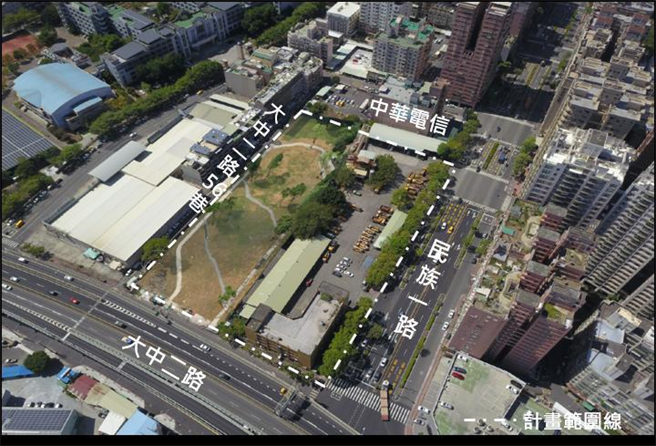 高雄市民族路和大中二路口的「机20」，将採都更权利变换方式招商、开发。（图／高雄都发局提供）