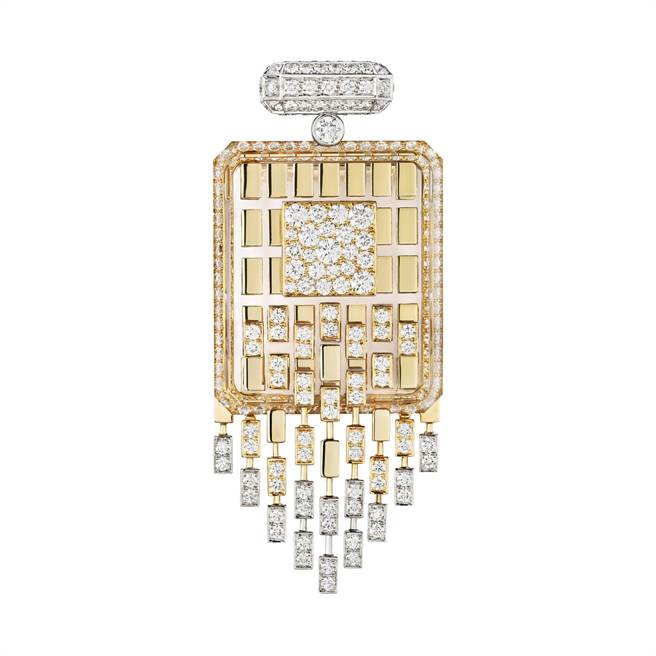 香奈儿N°5系列Signature Bottle胸针，539万元 。（CHANEL提供）