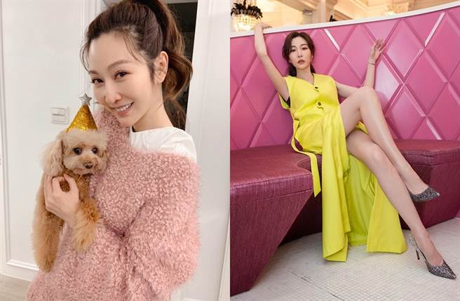 曾莞婷穿高衩洋裝大露美腿。（圖／翻攝自曾莞婷臉書）