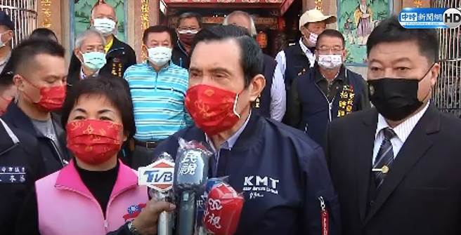 前总统马英九谈国民党三连败。(取自中时新闻网直播)