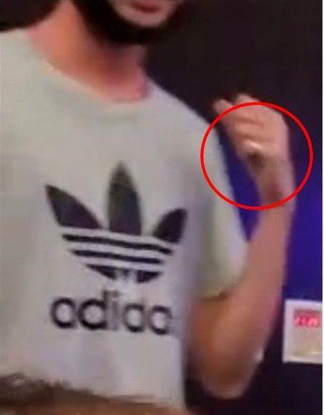 江嫌因尾戒露馅遭警逮捕。（警方提供）