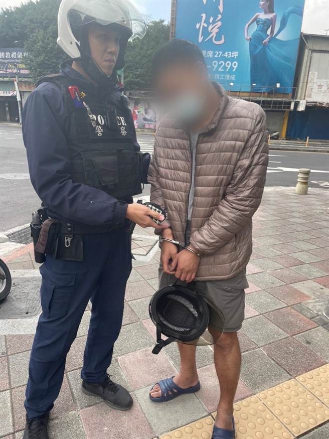 林姓毒蟲過年前買毒遭警逮。（警方提供）