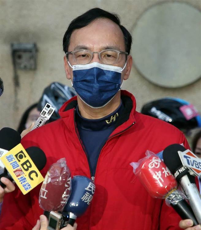 朱立倫受訪。（趙雙傑攝）
